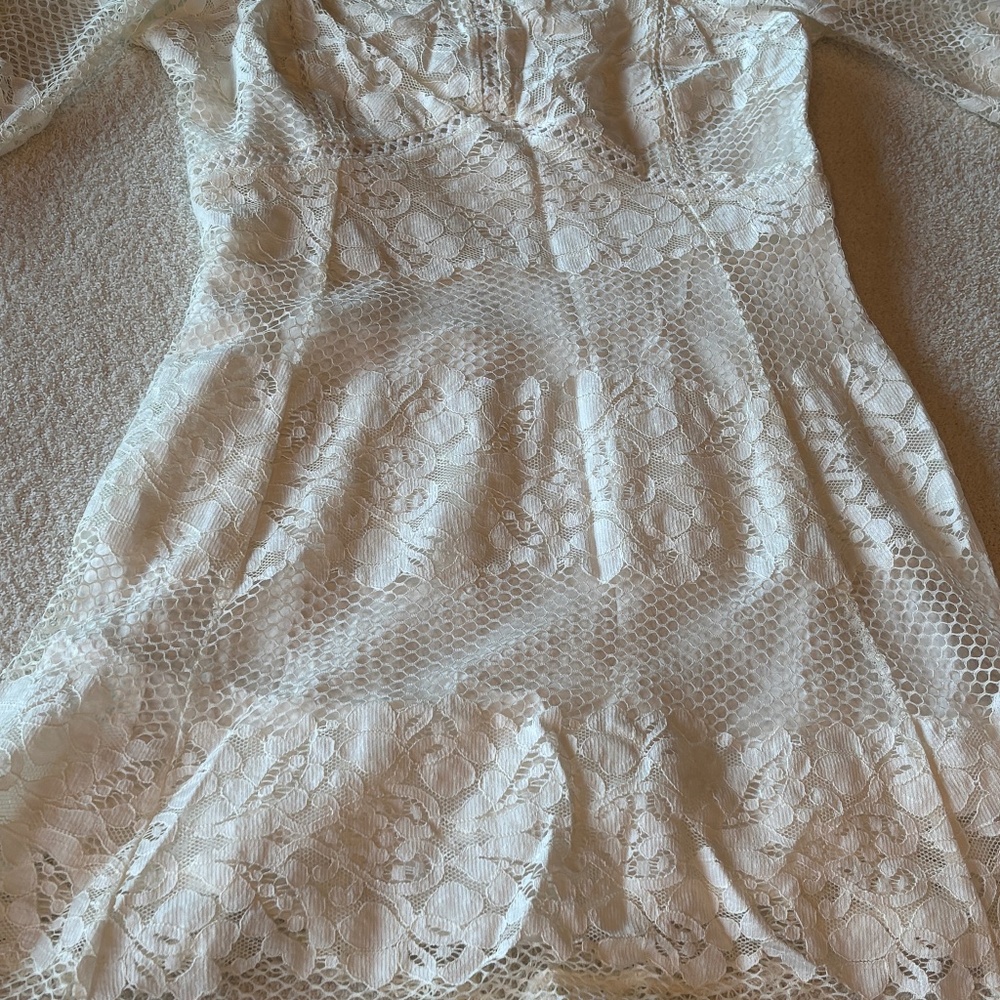 Free people white lace dress